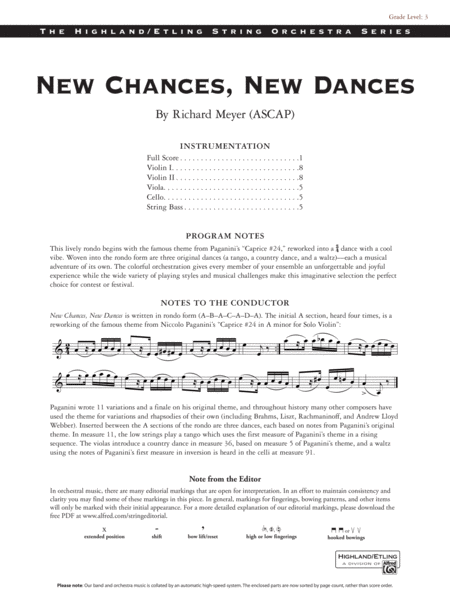 New Chances, New Dances