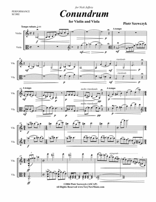 Conundrum for Violin and Viola