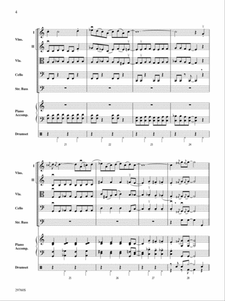 New Orleans Blues: Score String Orchestra scores gallery preview page 4