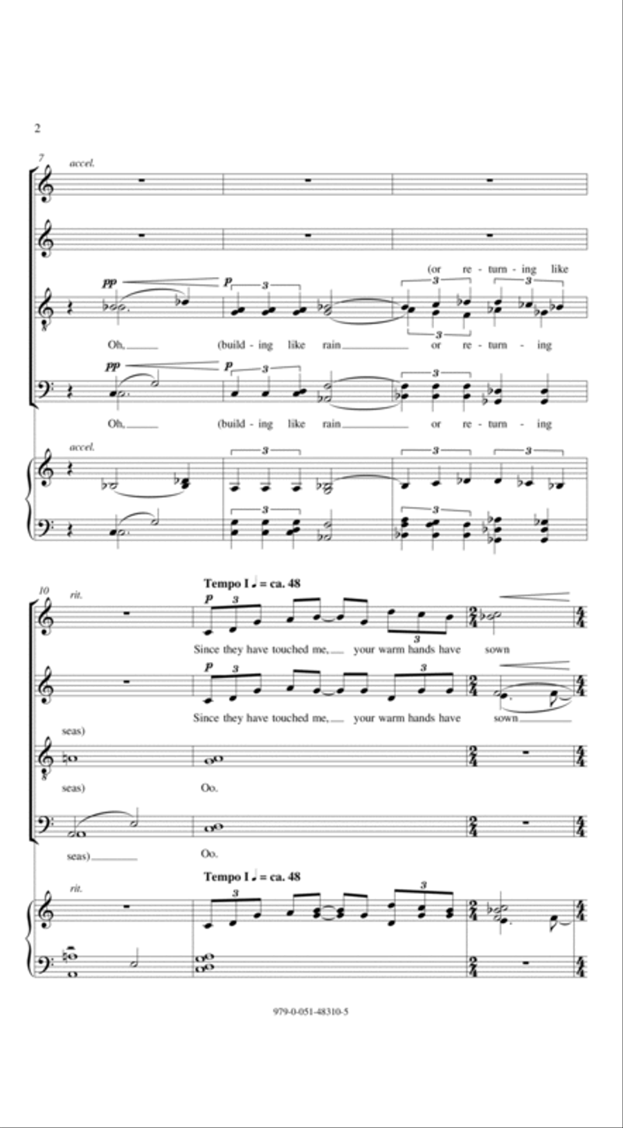 A Valentine For Hands 4-Part scores gallery preview page 2
