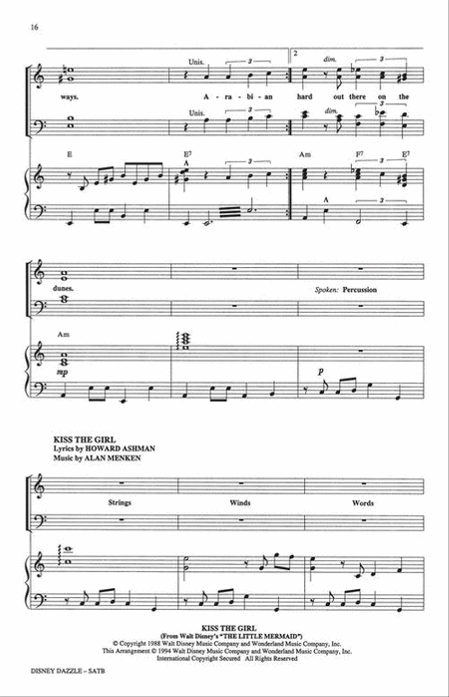Disney Dazzle! (Medley) 4-Part scores gallery preview page 5
