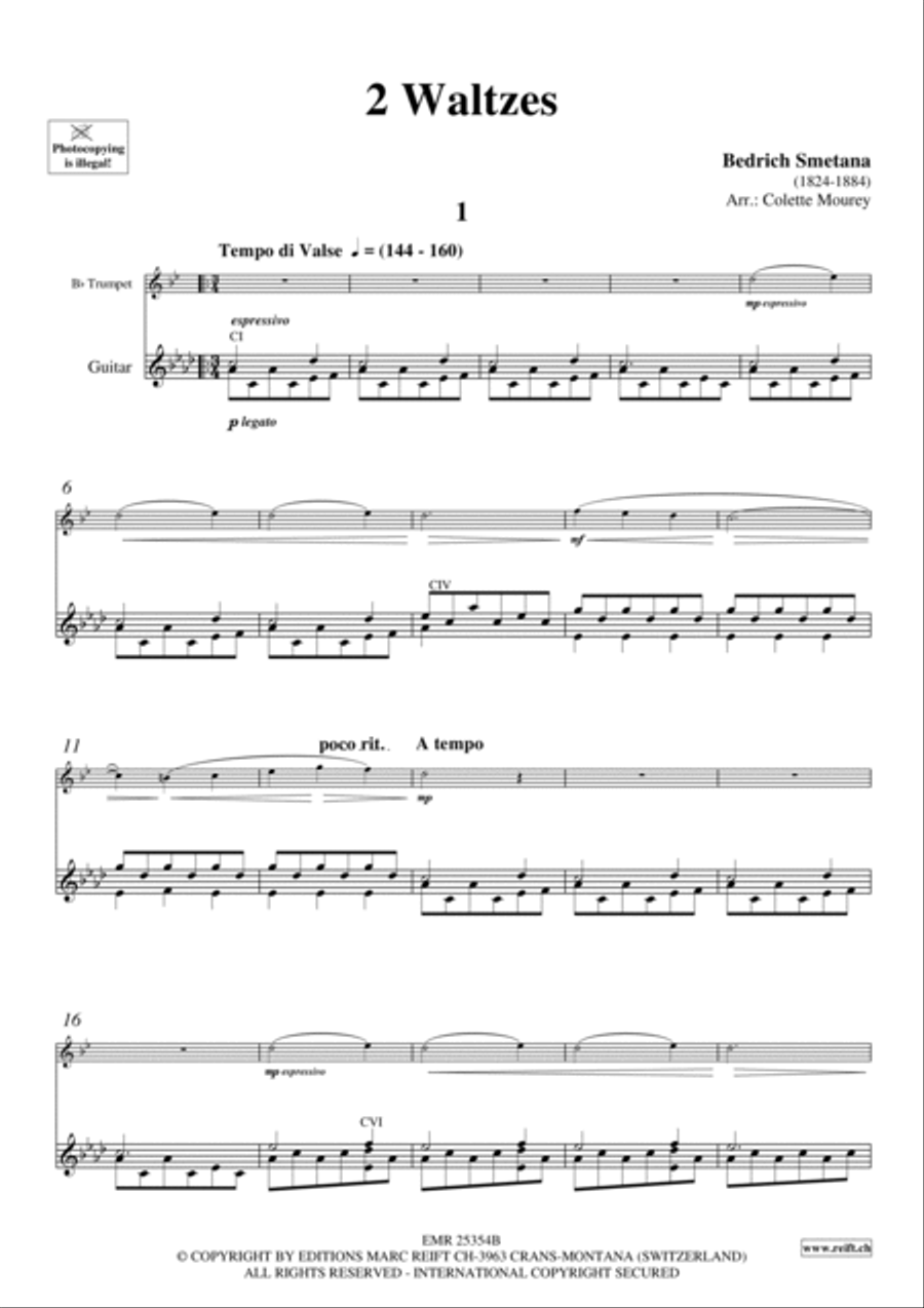 2 Waltzes 2 Waltzes Trumpet scores gallery preview page 4