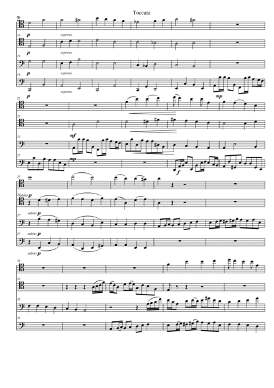 Bassoon Quartet in 3 movements Woodwind Quartet scores gallery preview page 2