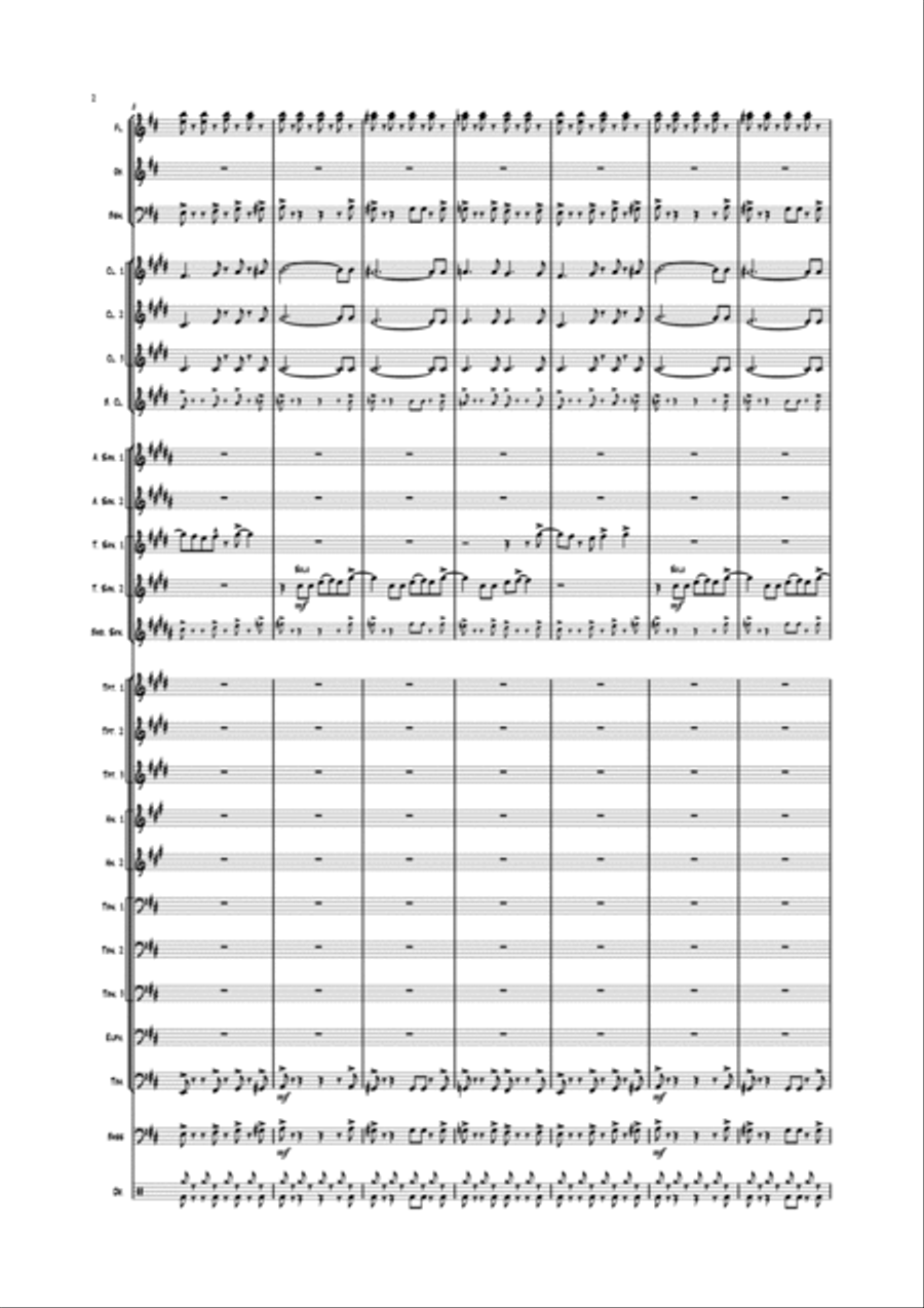 Ain't No Mountain High Enough Concert Band scores gallery preview page 2