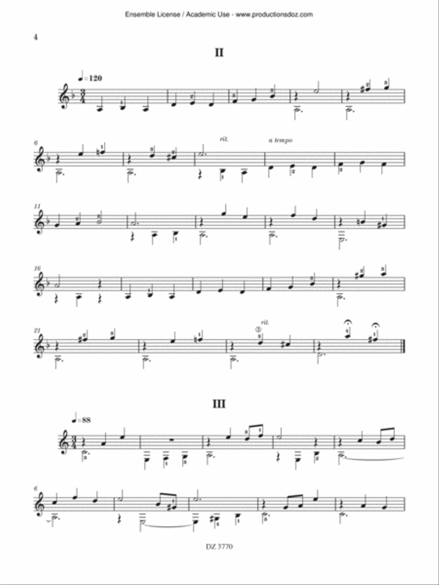 12 Études très simples, vol. 1 Classical Guitar scores gallery preview page 4