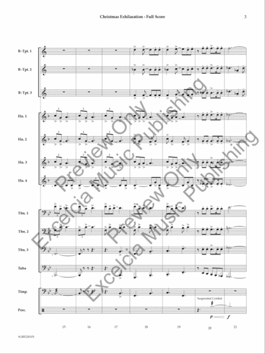 Christmas Exhilaration Small Ensemble scores gallery preview page 4