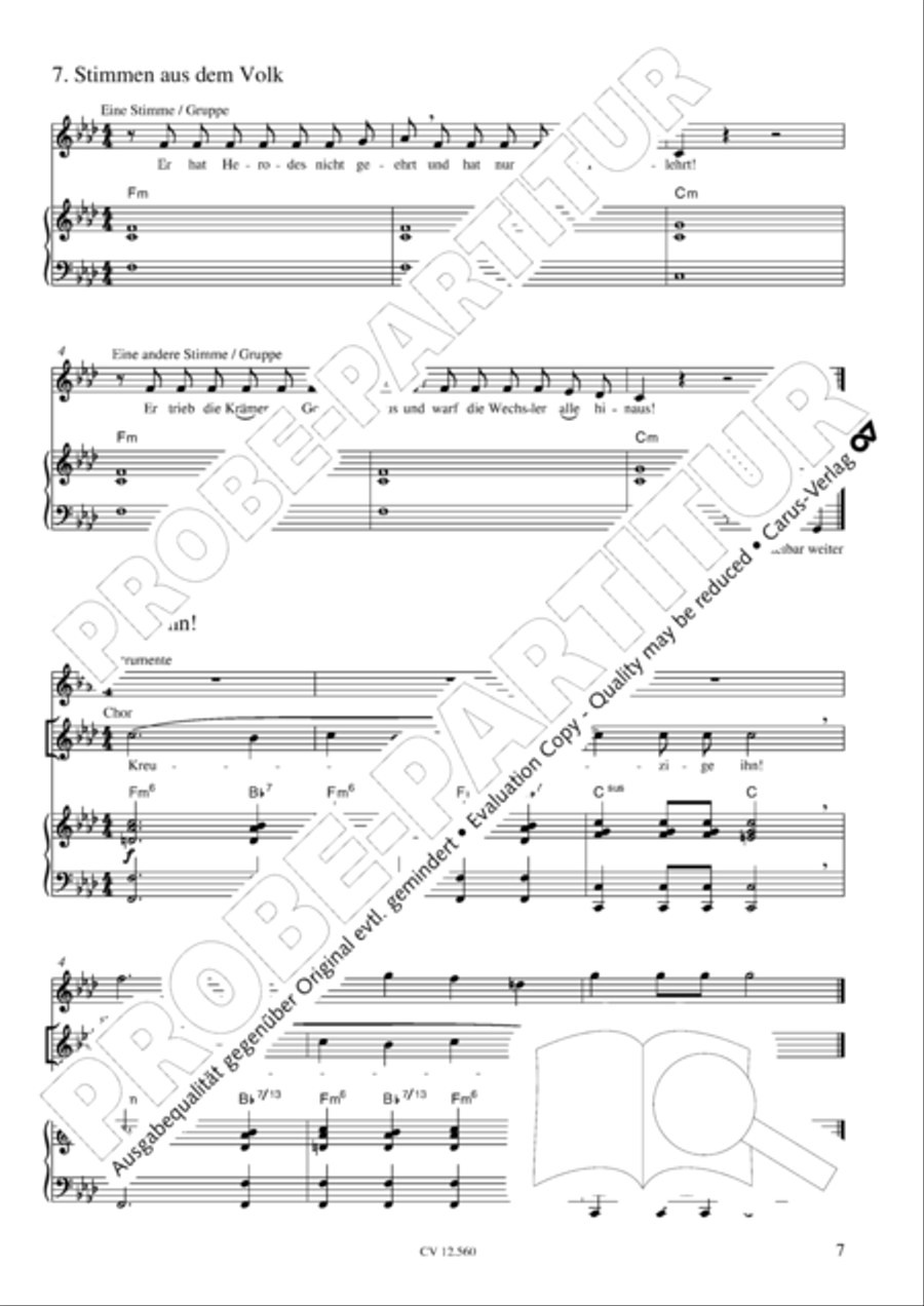 Das Tochterlein des Jairus Children's Choir scores gallery preview page 8
