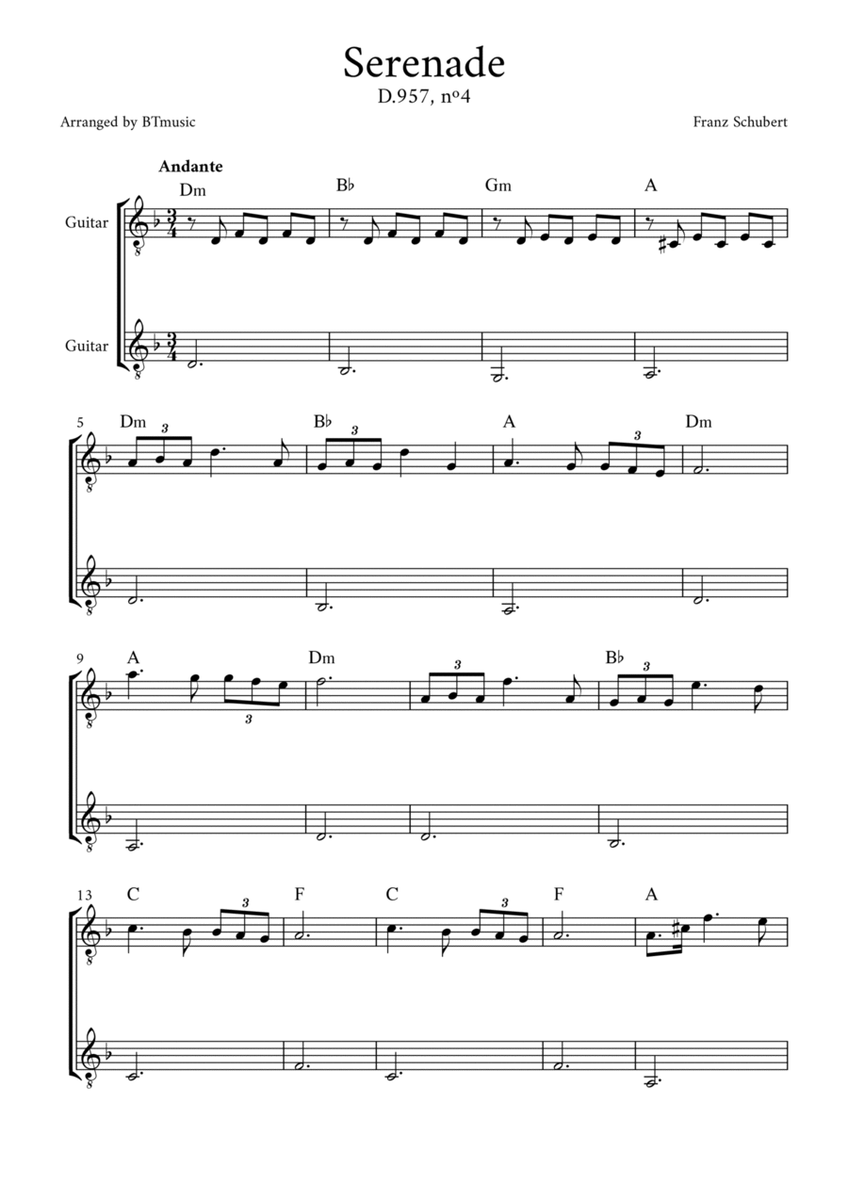 Serenade (D.957, n.4) - Schubert image number null