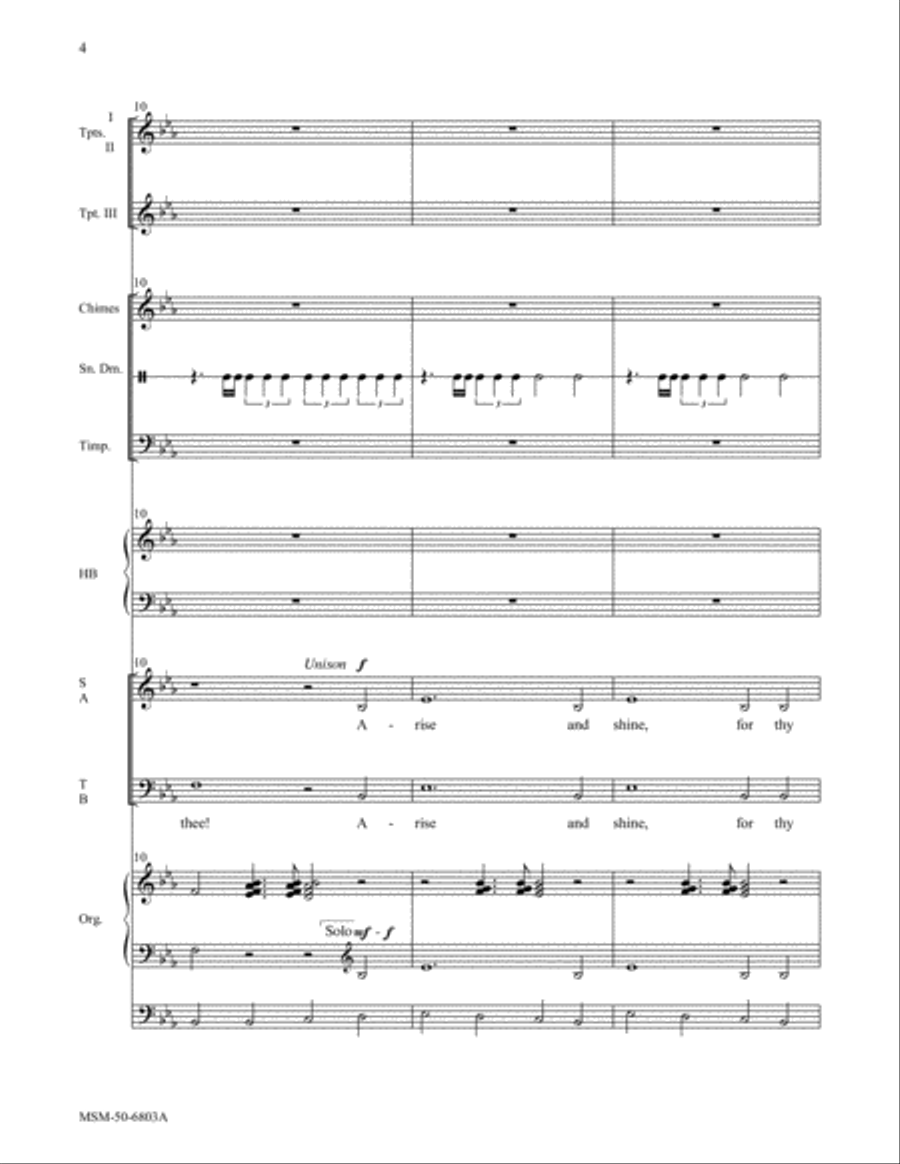 Arise and Shine! Arise and Shine! Choir scores gallery preview page 4