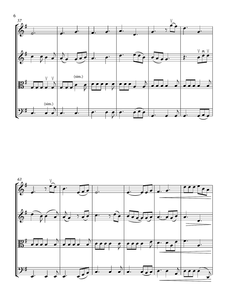 Perfect String Quartet scores gallery preview page 6
