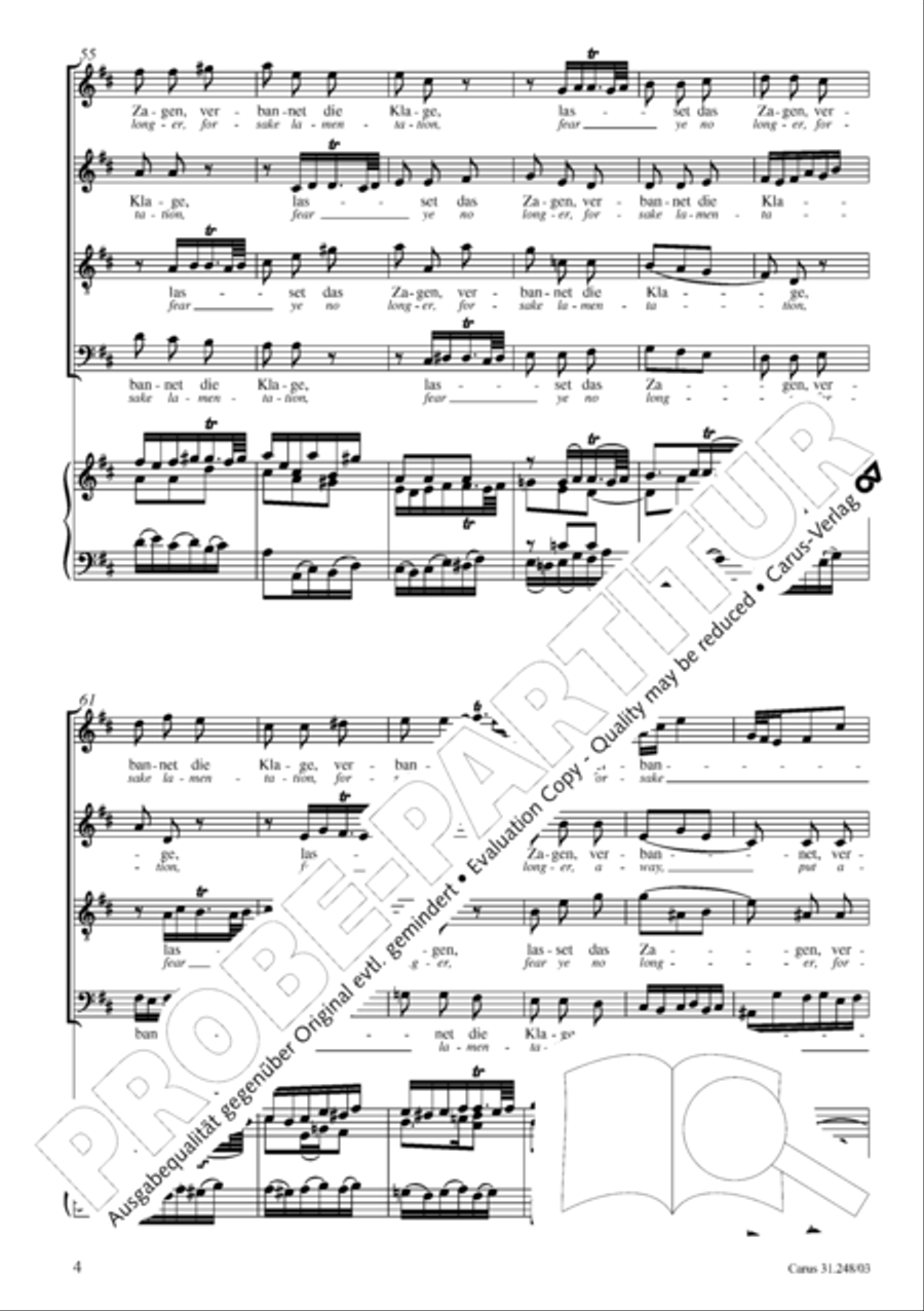 Christmas oratorio (Weihnachtsoratorium, Teile I-III) 4-Part scores gallery preview page 9