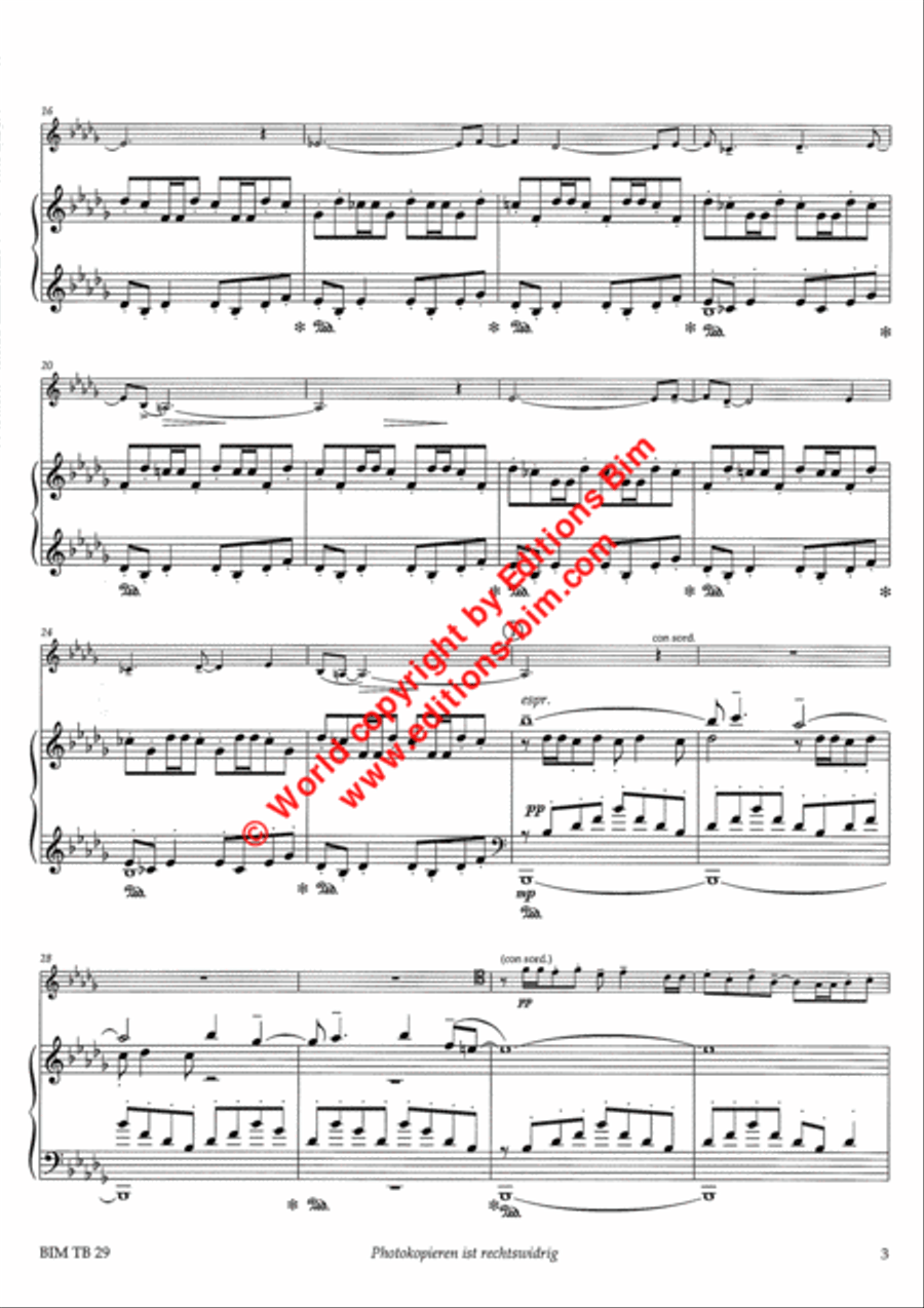 Sonata “At the end of the century Piano Accompaniment scores gallery preview page 3