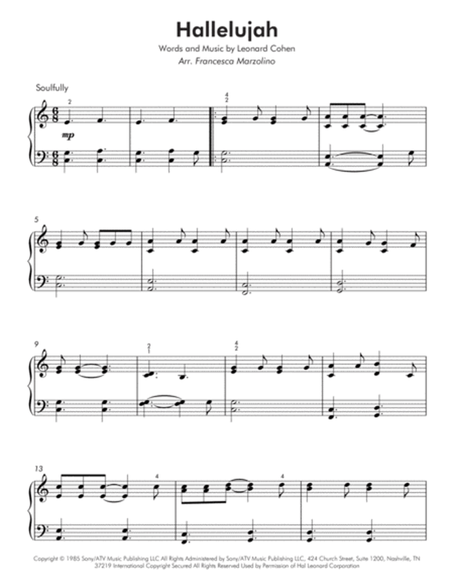 Hallelujah (Easy Piano) image number null