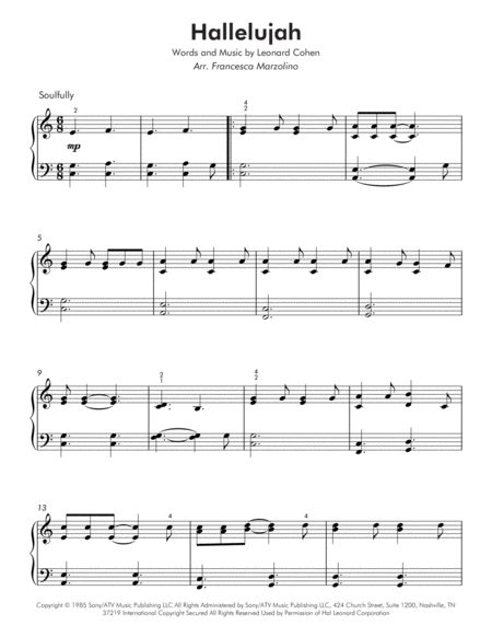 Hallelujah (Easy Piano) image number null
