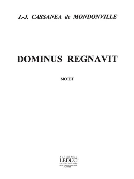 Dominus Regnavit (choral-mixed Accompanied)