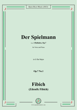 Fibich-Der Spielmann,in G flat Major