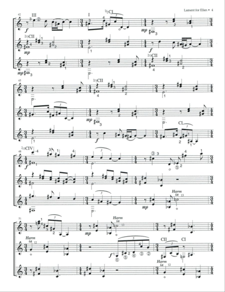 Two Laments Small Ensemble scores gallery preview page 5