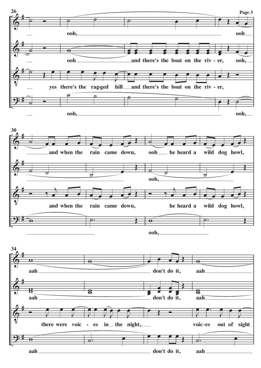 Don't Pay The Ferryman 4-Part scores gallery preview page 3