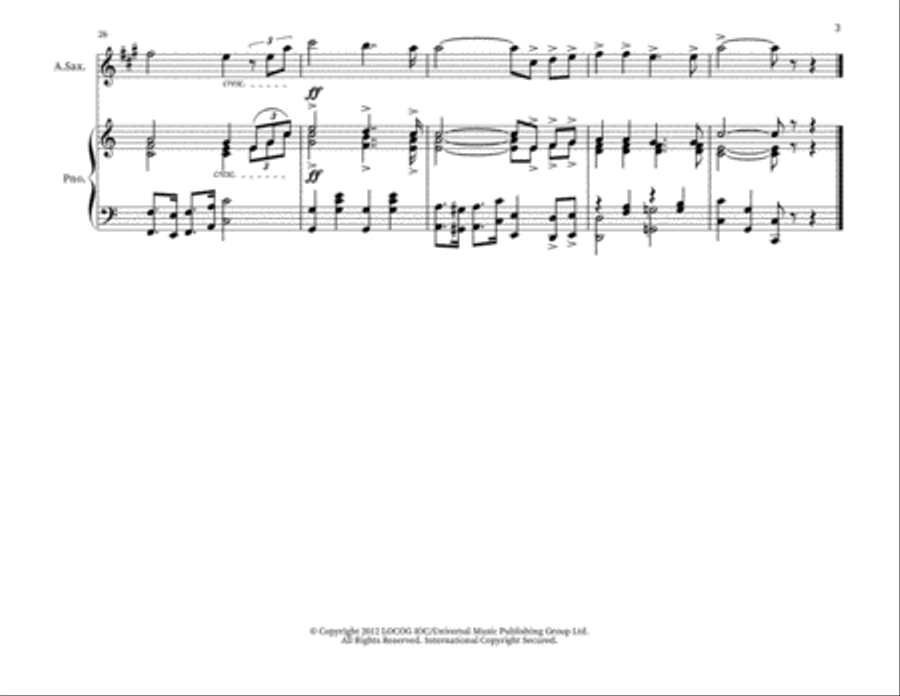 A Portugesa (portuguese National Anthem) Alto Saxophone scores gallery preview page 3
