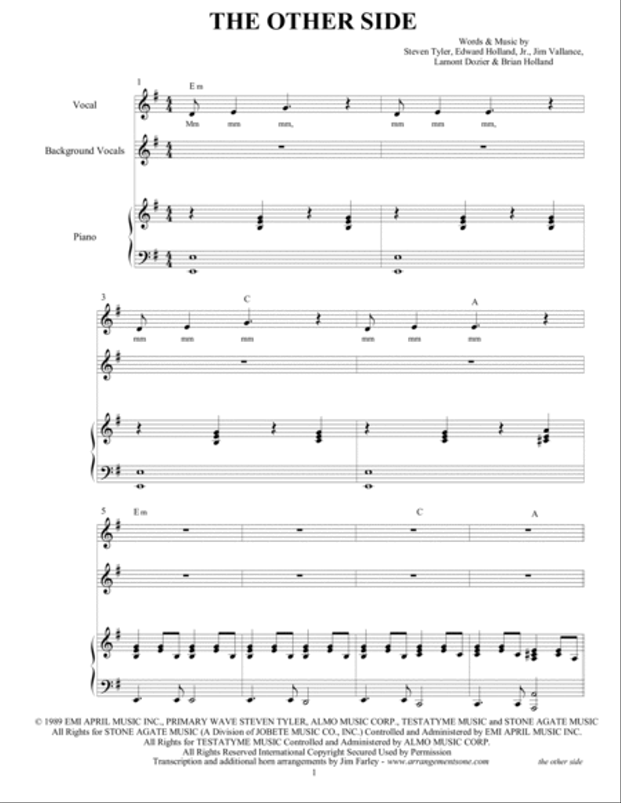 The Other Side The Other Side Voice scores gallery preview page 3
