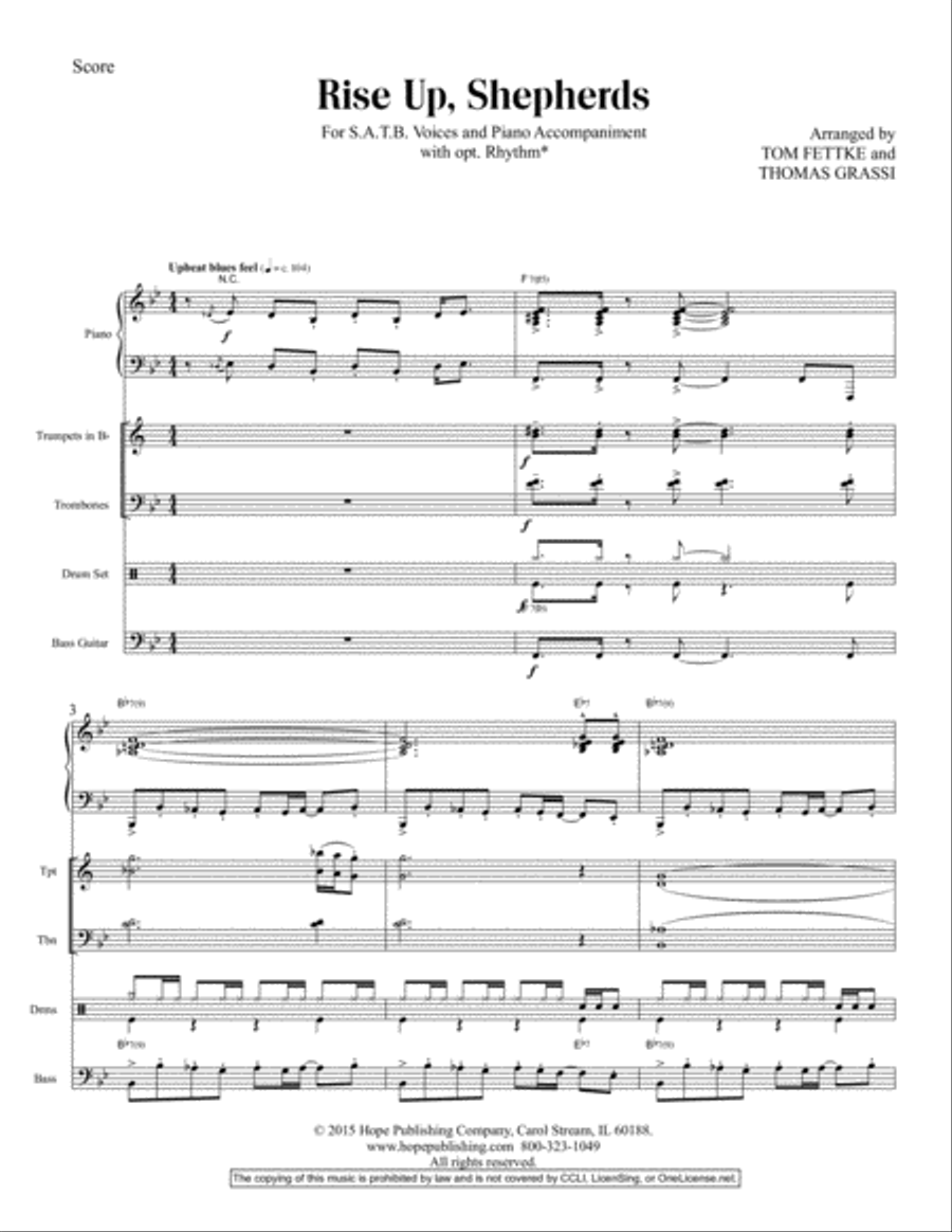 Rise Up, Shepherds Rise Up, Shepherds Trombone scores gallery preview page 2