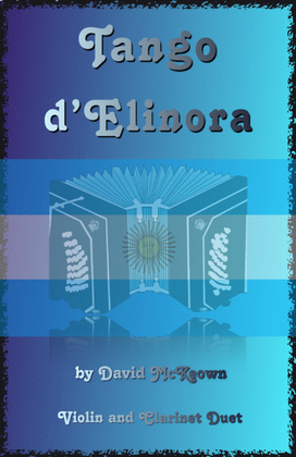 Book cover for Tango d'Elinora, for Violin and Clarinet Duet