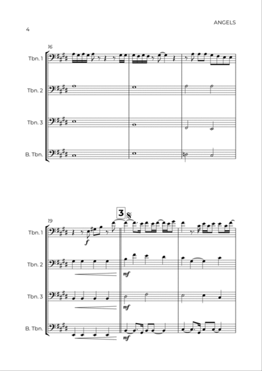 Angels Brass Quartet scores gallery preview page 4