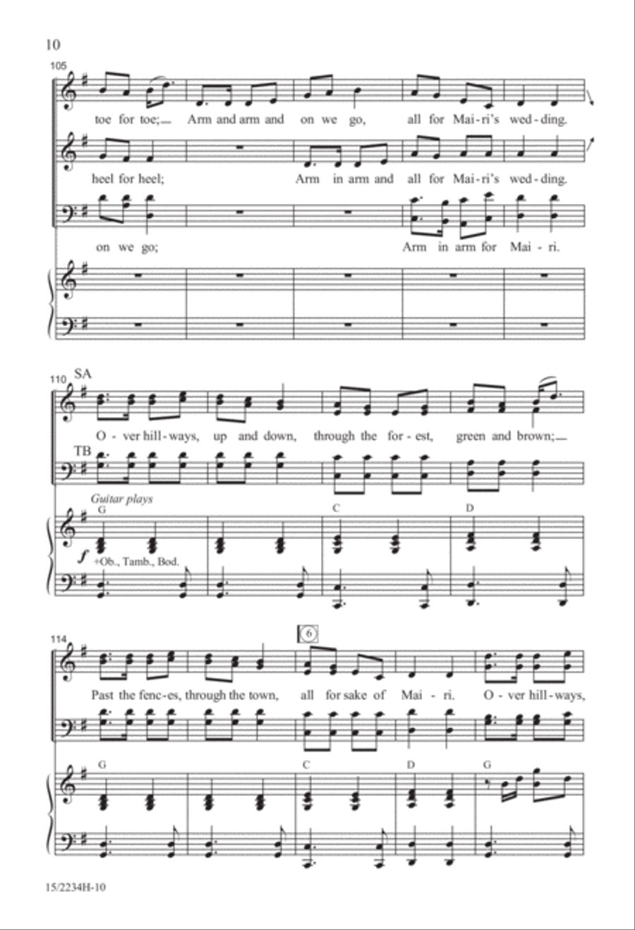 Mairi's Wedding 4-Part scores gallery preview page 10