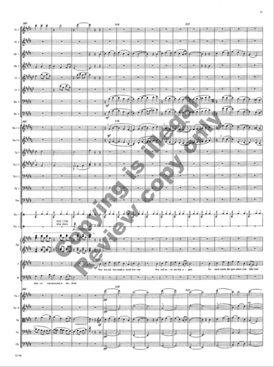 American Folk Song Suite (Orchestra Score) Choir scores gallery preview page 34