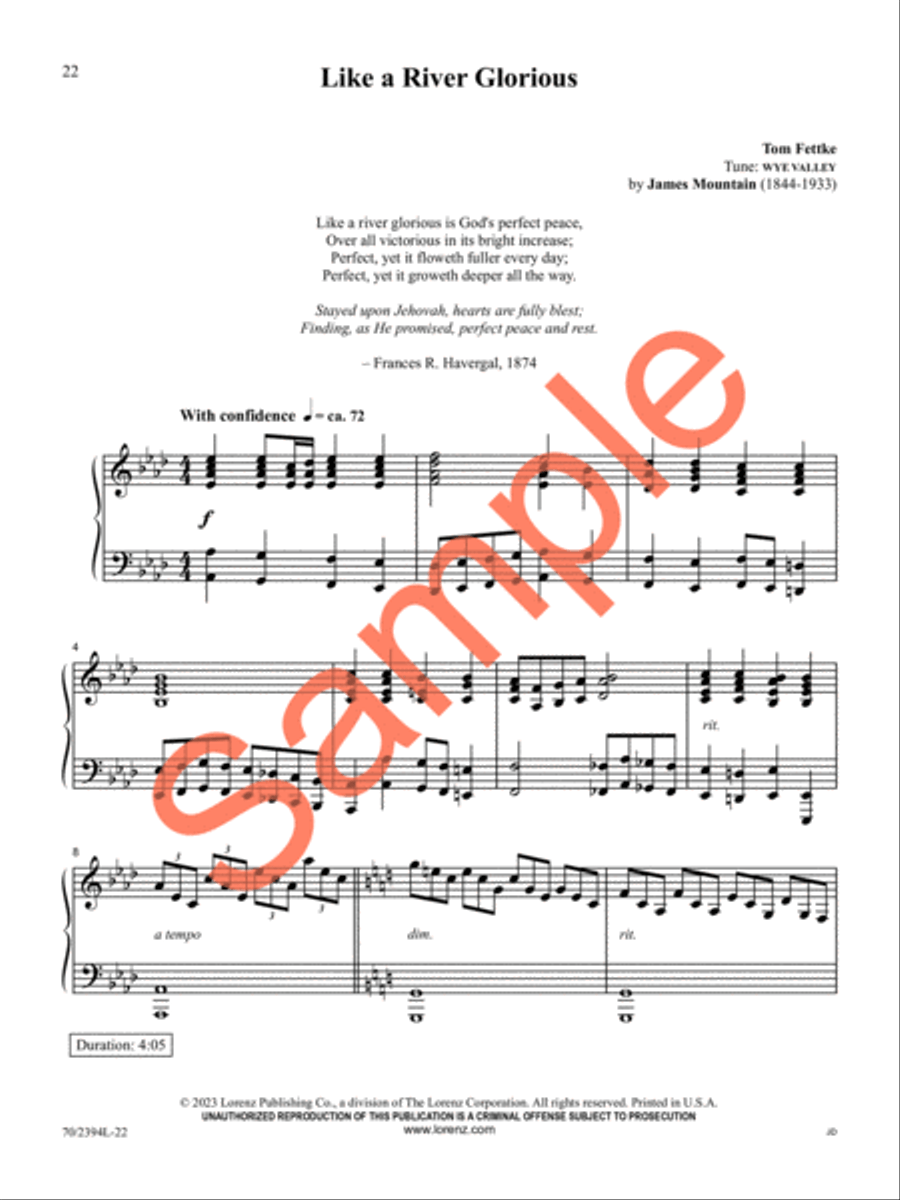 Refreshing Piano Solo scores gallery preview page 19