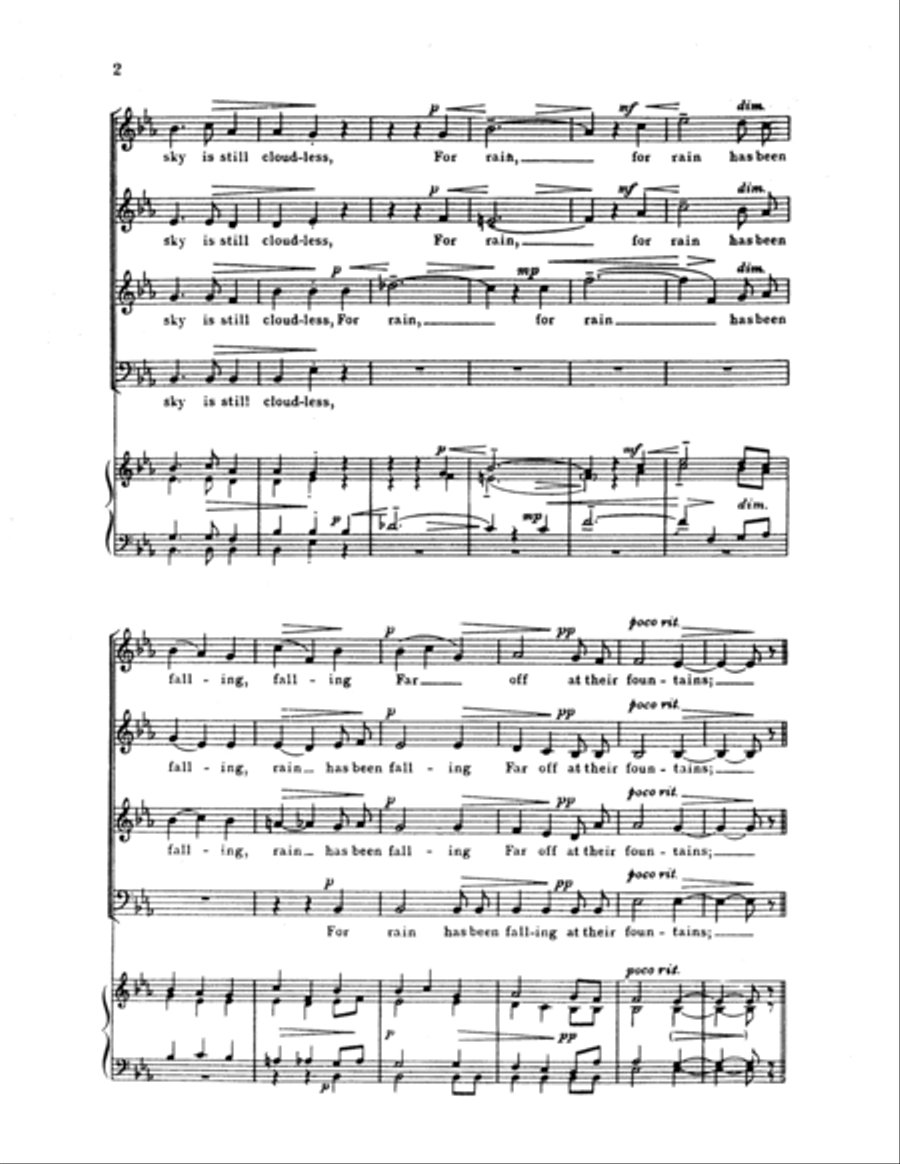 King Olaf: As Torrents in Summer 4-Part scores gallery preview page 2