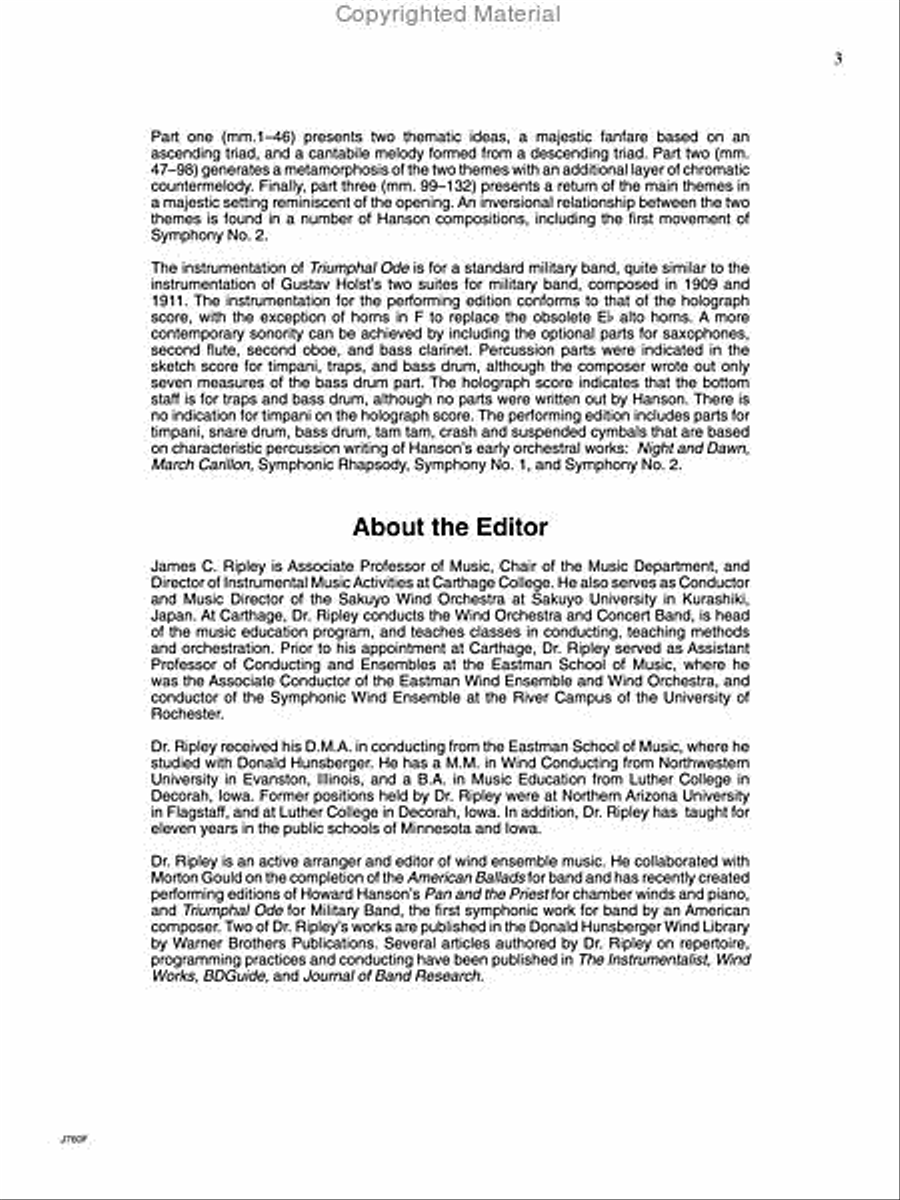 Triumphal Ode Triumphal Ode Concert Band scores gallery preview page 4