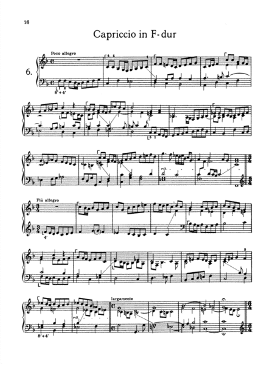 Froberger: Selected Works for Cembalo Piano Solo scores gallery preview page 1