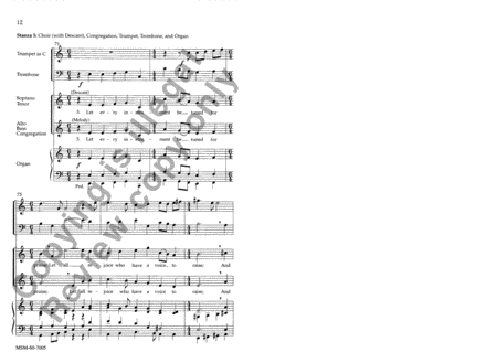 When in Our Music God Is Glorified (Choral Score)