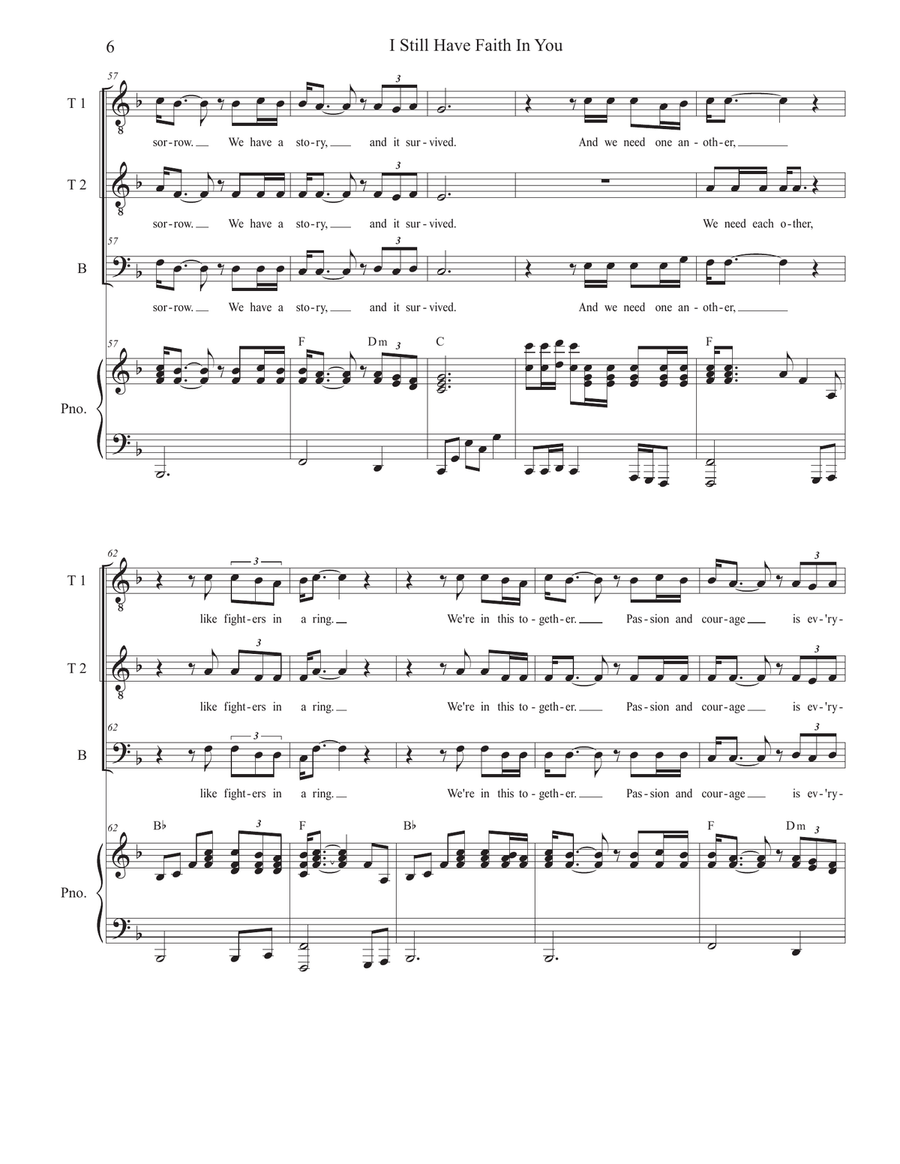 I Still Have Faith In You Piano, Vocal scores gallery preview page 6