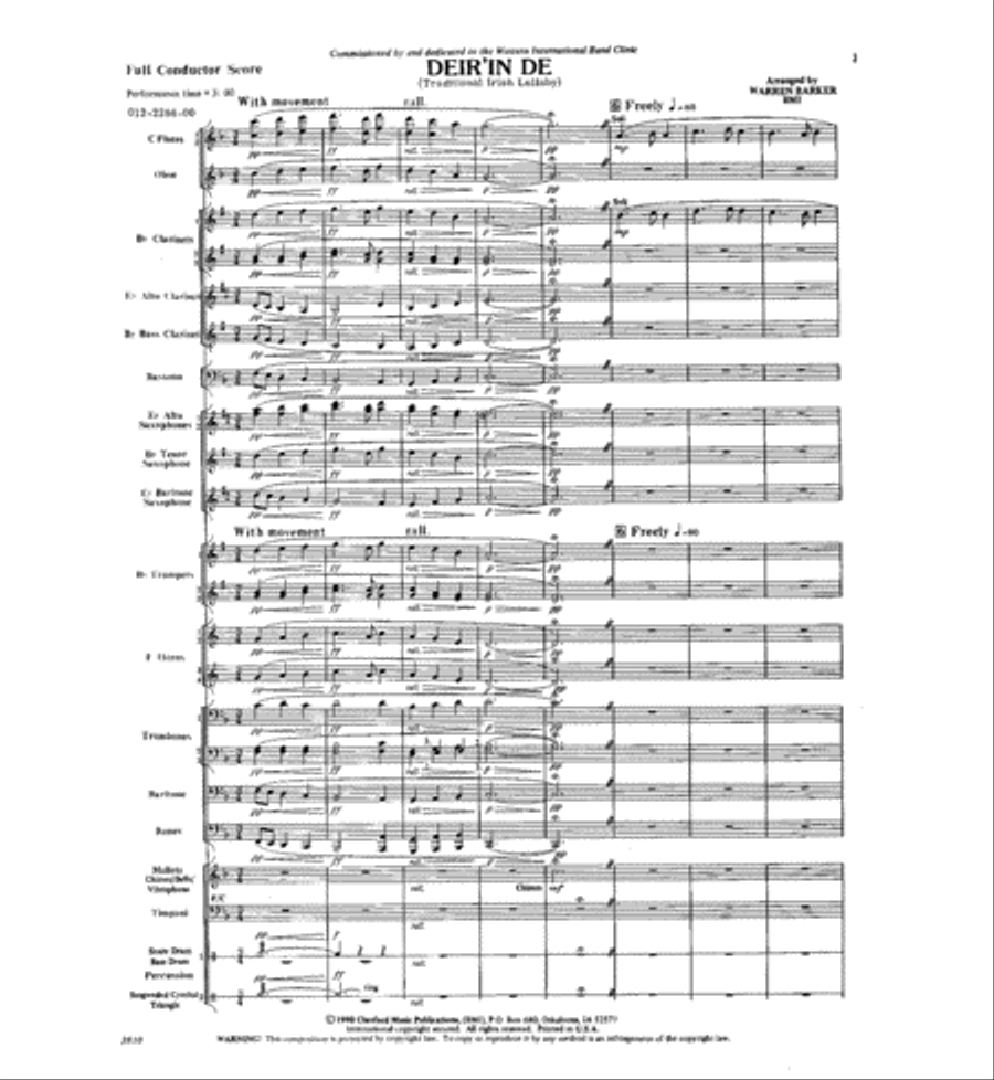 Deir' in De Concert Band scores gallery preview page 2