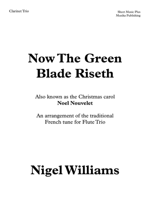 Book cover for Now The Green Blade Riseth, for Clarinet Trio