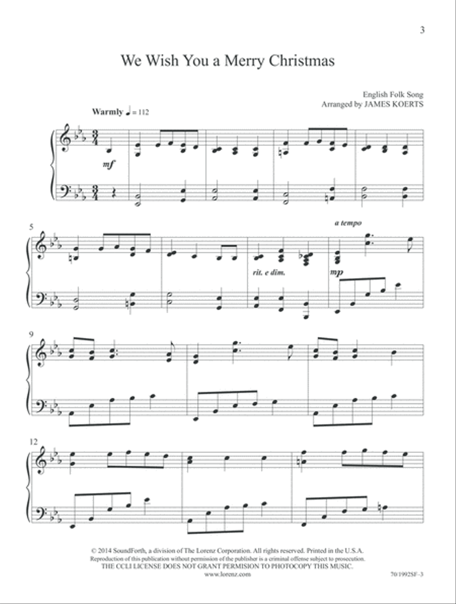 Merry Christmas and a Happy New Year! Piano Solo scores gallery preview page 3