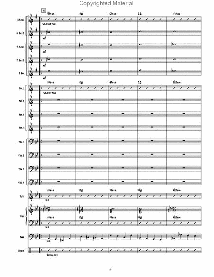 Contemporary Convergence Jazz Ensemble scores gallery preview page 10