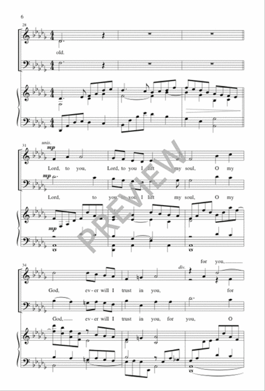 Lead Me, Lord 3-Part scores gallery preview page 5