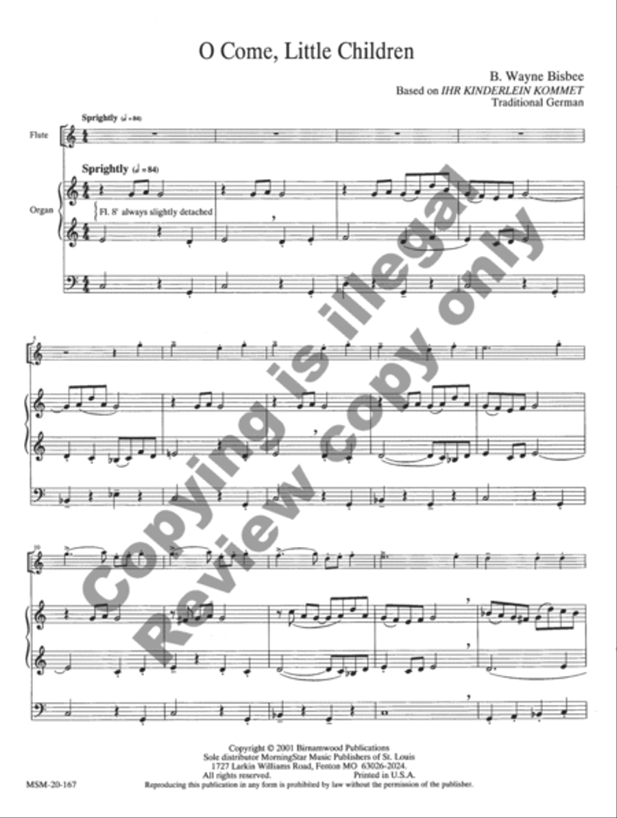 Two Christmas Pieces for Flute and Organ Flute scores gallery preview page 11