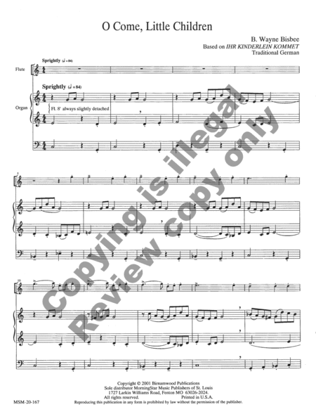 Two Christmas Pieces for Flute and Organ image number null