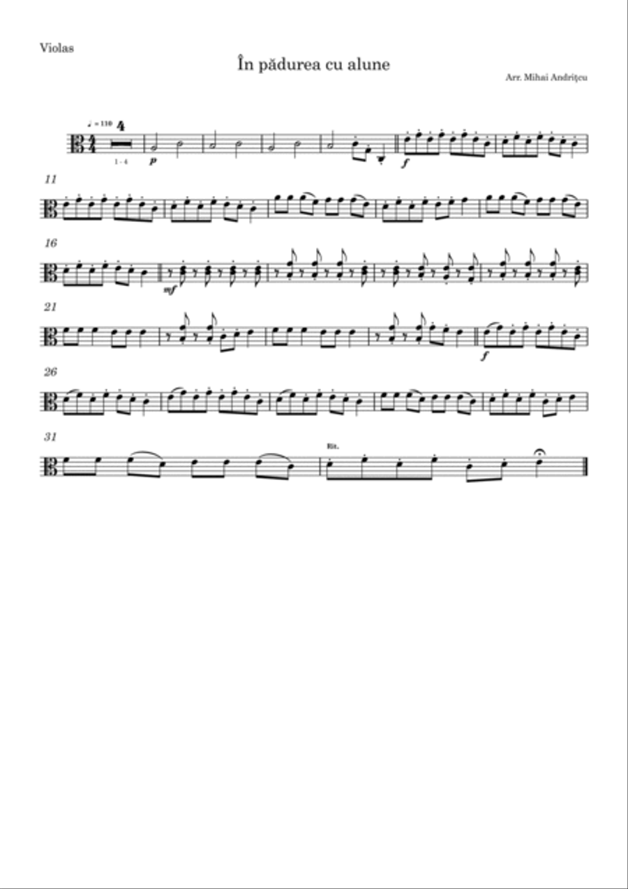 In padurea cu alune In padurea cu alune String Duet scores gallery preview page 4