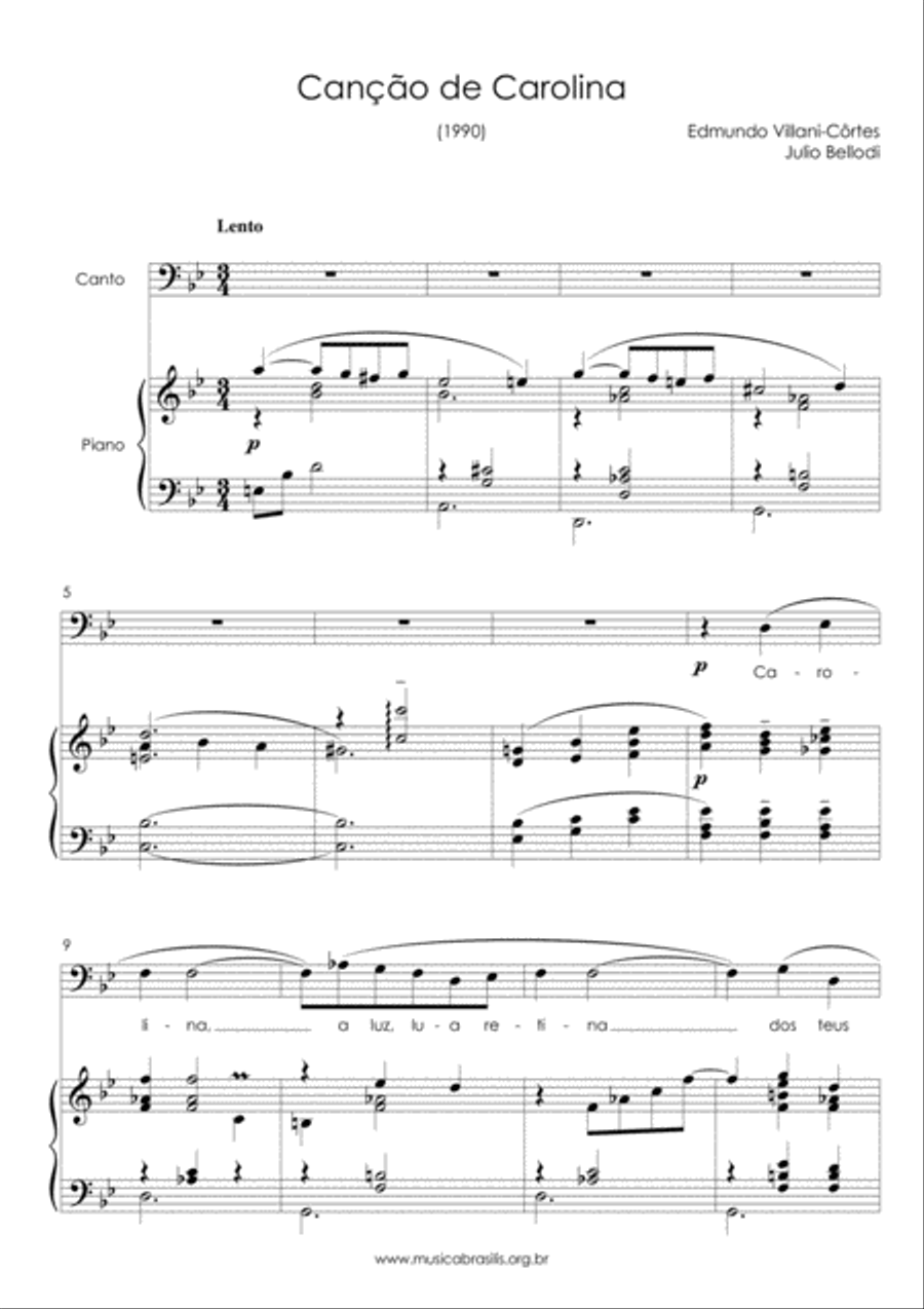 Canção de Carolina Voice scores gallery preview page 3