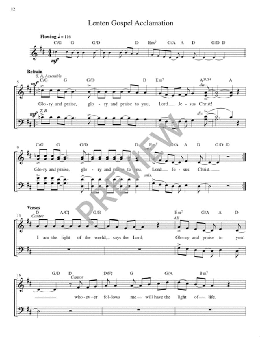 Mass from Age to Age - Guitar edition Guitar scores gallery preview page 13