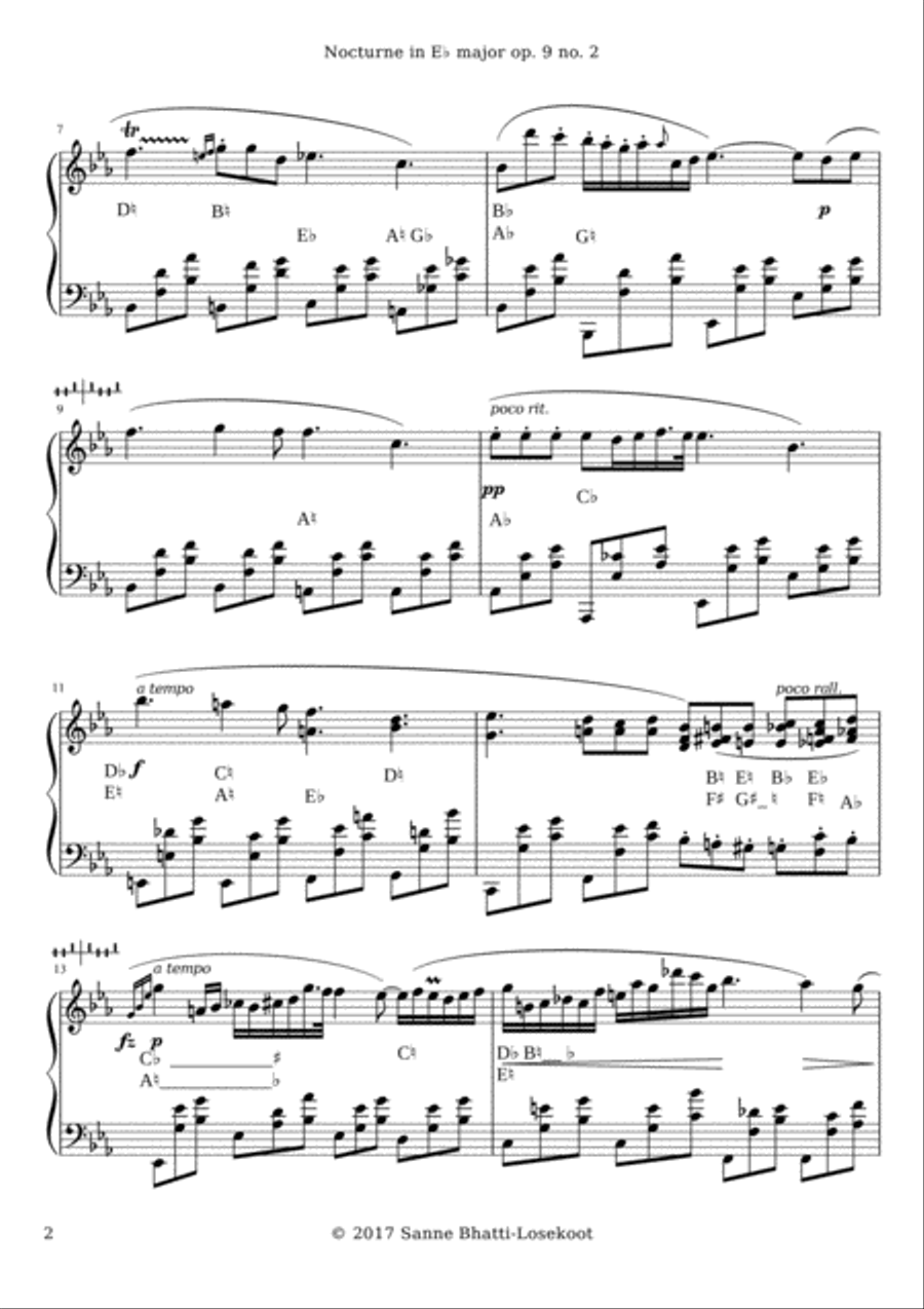 Nocturne in E flat major Nocturne in E flat major Harp scores gallery preview page 4
