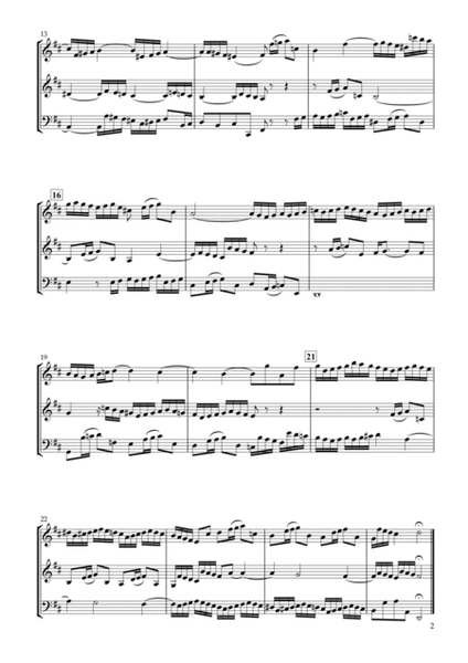 Sinfonia No.3 BWV.789 for Clarinet Trio image number null