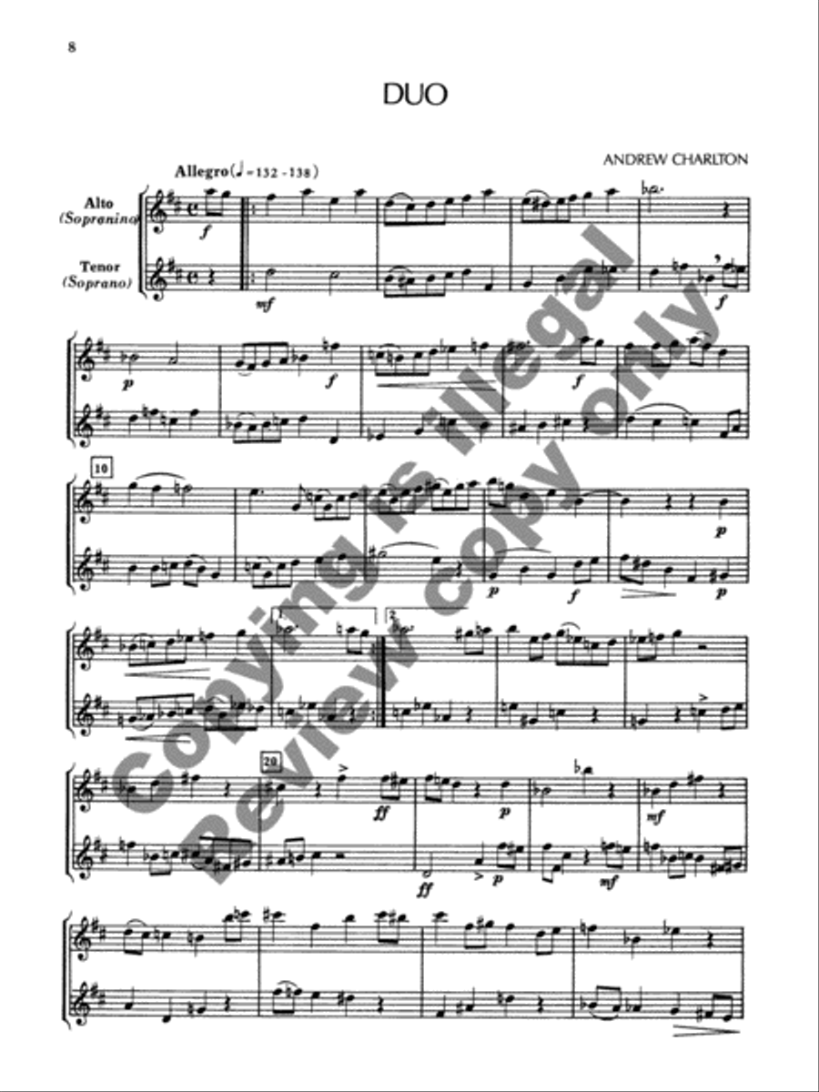 Five New Duos Five New Duos SA scores gallery preview page 19