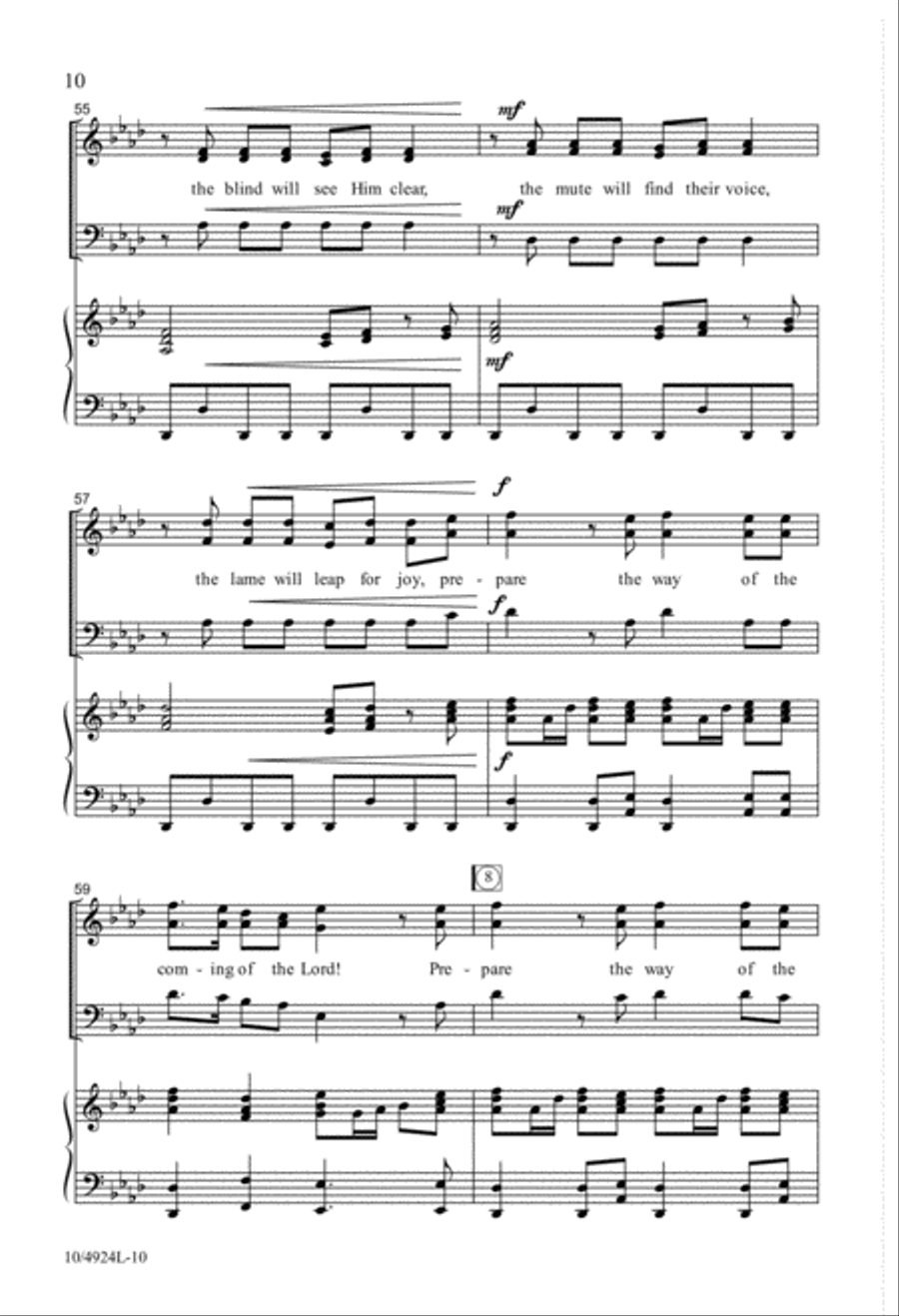 The Coming of the Lord 3-Part scores gallery preview page 10