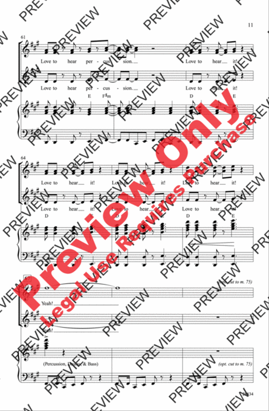 Turn the Beat Around Turn the Beat Around Women's Choir scores gallery preview page 11